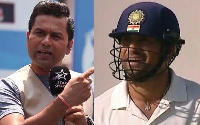 Aakash Chopra and Sachin Tendulkar