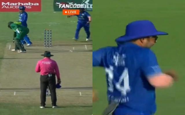 Gulbadin Naib controversially catches Andile Phehlukwayo short of crease