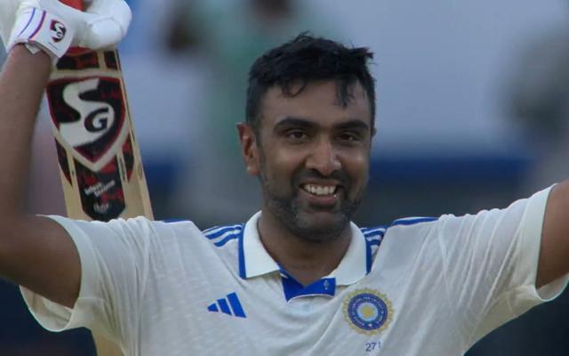 Ravichandran Ashwin celebrates century