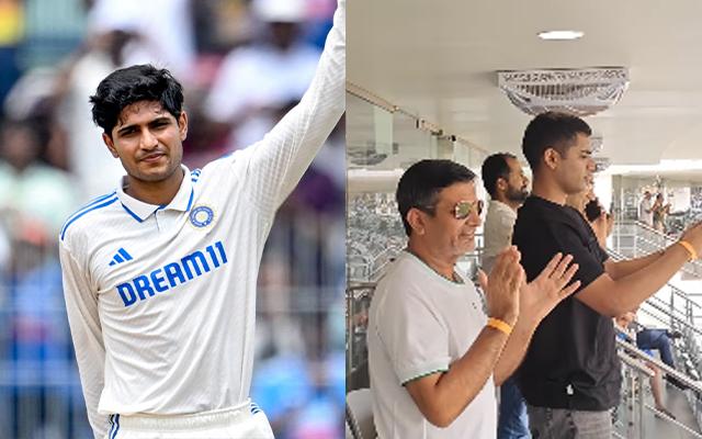 Watch- Shubman Gill’s father’s heartwarming reaction to his century against Bangladesh goes viral