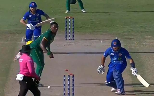 Rahmat Shah run out against South Africa