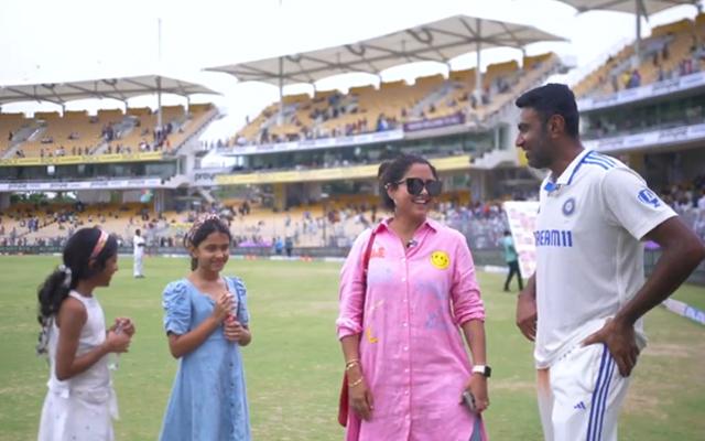 Ravi Ashwin with family