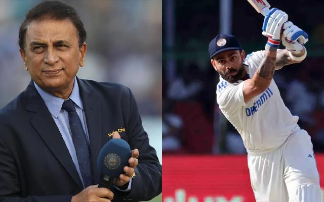 Sunil Gavaskar and Virat Kohli