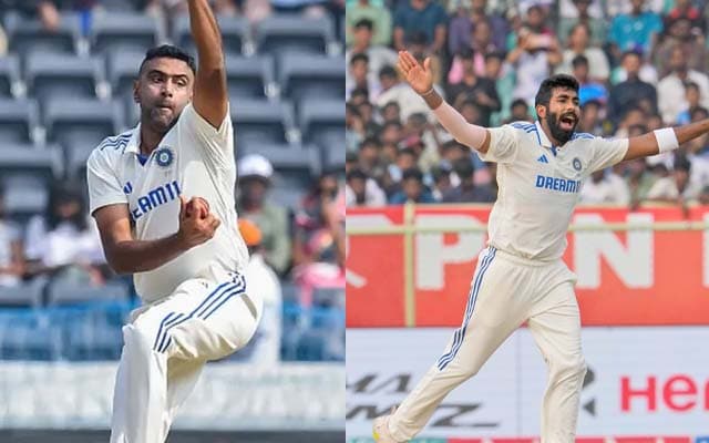 Ravichandran Ashwin and Jasprit Bumrah