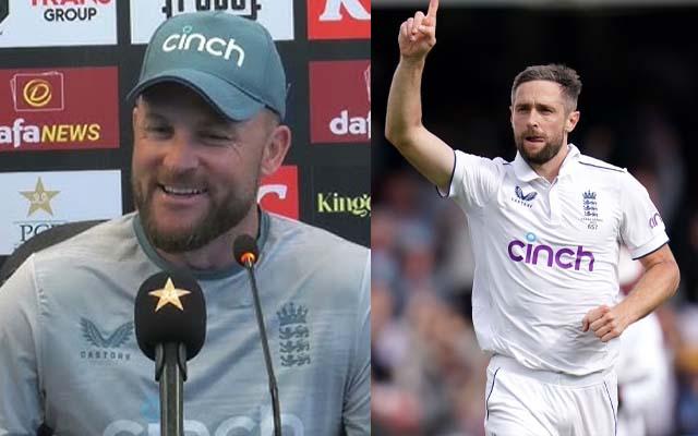 Brendon McCullum and Chris Woakes