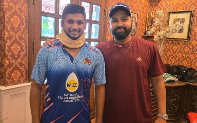 WATCH- Rohit Sharma visits injured Musheer Khan; Sarfaraz Khan's shared image goes viral