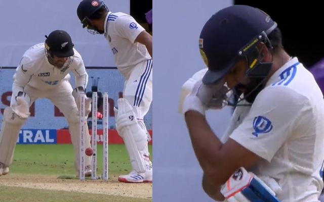 Watch: Misfortune ends Rohit Sharma blitzkrieg in Bengaluru, New Zealand get bonus wicket