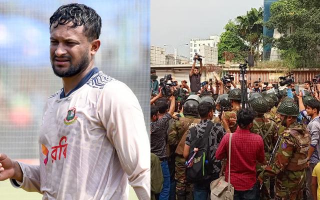 Protesters demand Shakib Al Hasan's homecoming for farewell Test