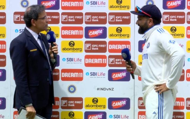 'Yahan koi Talwaar nahi chalegi' - Harsha Bhogle's lighthearted assurance to Captain Rohit Sharma during presentation goes viral