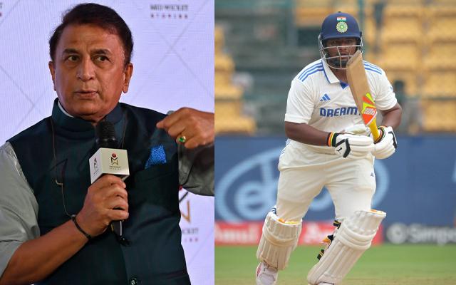 Sunil Gavaskar and Sarfaraz Khan