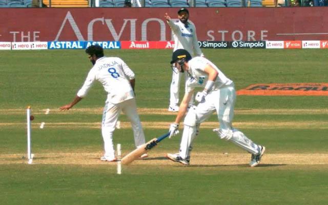 Watch: Ravindra Jadeja’s no look run-out to wrap up New Zealand innings