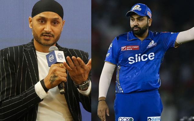 Harbhajan Singh and Rohit Sharma