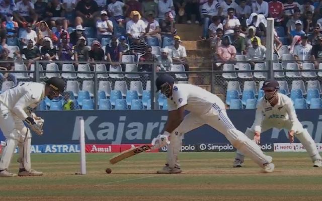 WATCH: R Ashwin gets lifeline as ball hits stumps but bail stays on