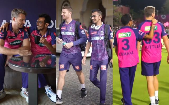 WATCH- Yuzvendra Chahal's emotional farewell to Jos Buttler following Rajasthan Royals release