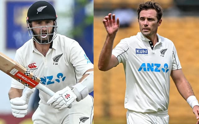 Kane Williamson and Tim Southee