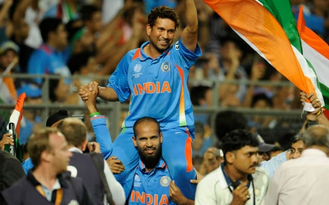 Sachin Tendulkar and Yusuf Pathan