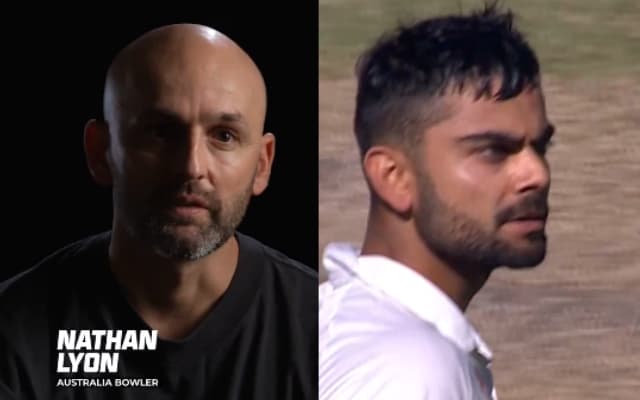 Watch: Nathan Lyon shares hilarious Adelaide Test banter with Virat Kohli concerning Roger Federer