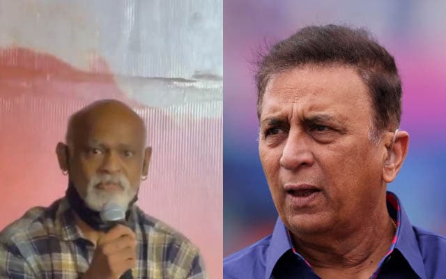 Vinod Kambli and Sunil Gavaskar.