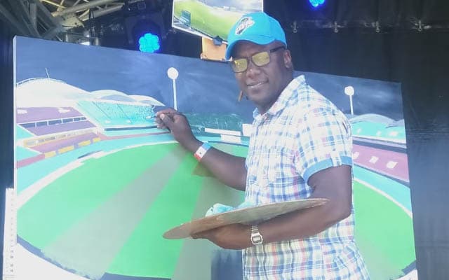 WATCH- Known for memorable cricket rivalries with Sachin Tendulkar, Henry Olonga turns painter in Adelaide