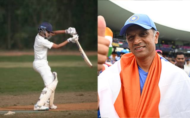 Anvay Dravid and Rahul Dravid