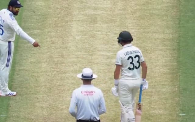 WATCH: Rohit Sharma and Virat Kohli unhappy with Marnus Labuschagne running on the middle of the pitch