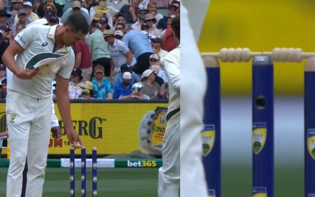 Watch: Mitchell Starc’s bail-swap trick brings Ravindra Jadeja's wicket for Aussies