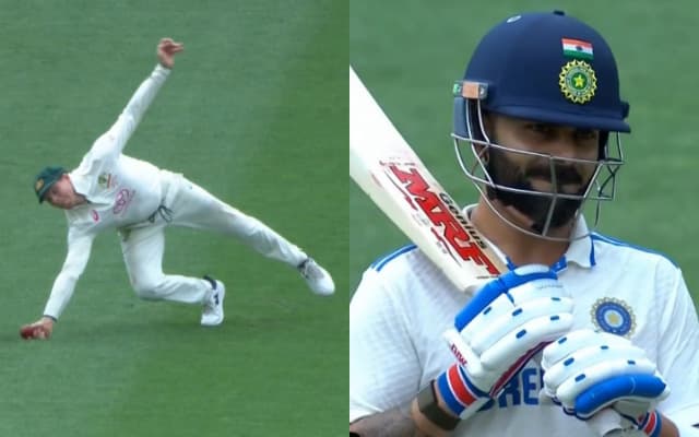 WATCH: Virat Kohli successfully golden duck as Steven Smith drops diving catch; video goes viral