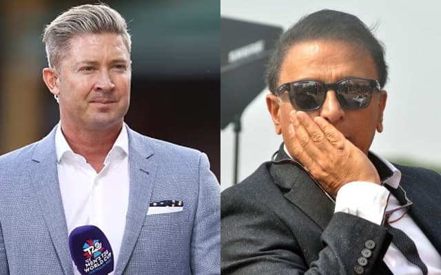 Michael Clarke and Sunil Gavaskar