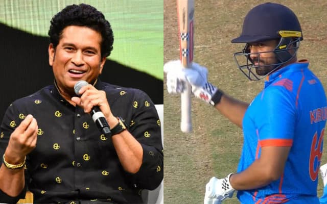 Sachin Tendulkar and Karun Nair