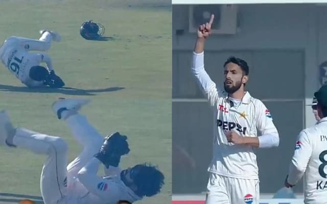 Watch: Mohammad Rizwan cartwheels to complete Kashif Ali's debut international wicket