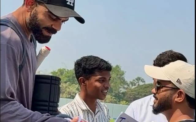 WATCH: Virat Kohli spotted practicing in Mumbai, clicks pictures with fans as video goes viral