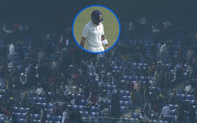 WATCH: Fans empty stadium as Virat Kohli departs early on Day 2 of Ranji Trophy match