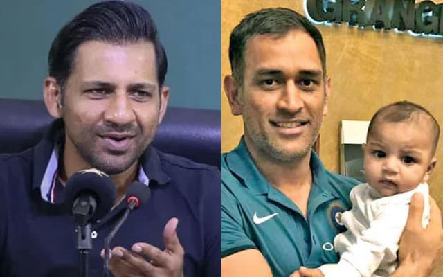 Champions Trophy 2025- Sarfaraz Ahmed reveals story behind MS Dhoni's viral photo with his son