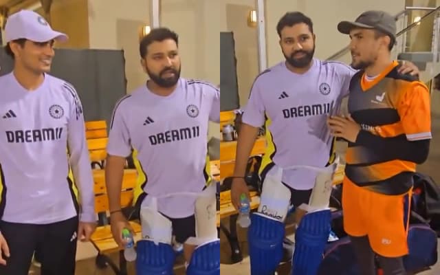 Watch: Rohit Sharma's candid conversation with net bowler Avesh Ahmed in Dubai