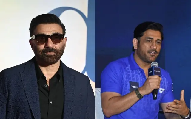 Sunny Deol and MS Dhoni