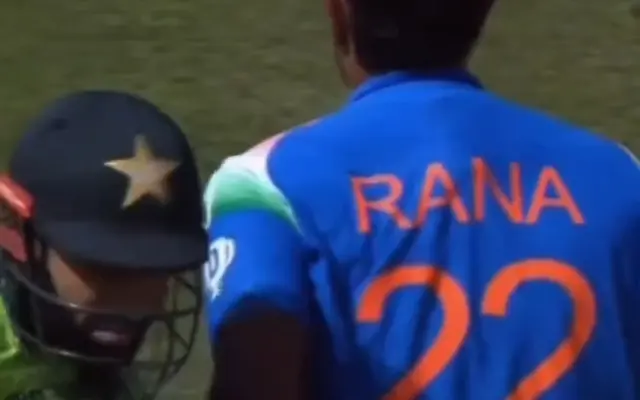 WATCH- Rizwan shoulder-bumps Rana in heated India vs Pakistan Champions Trophy clash