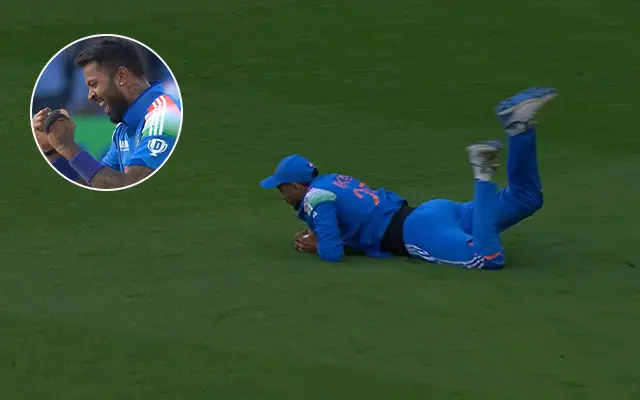 Watch: Axar Patel takes superb diving catch as Hardik Pandya gets dangerous Rachin Ravindra