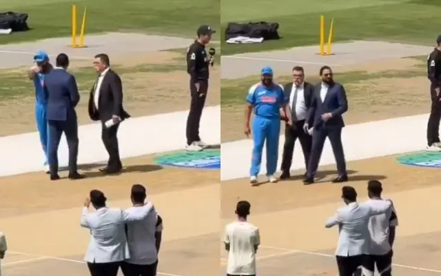 WATCH- Rohit Sharma's hilarious banter with Dinesh Karthik after toss loss to New Zealand goes viral