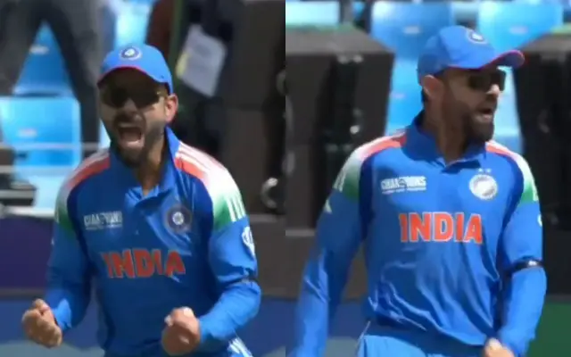 Virat Kohli roars in jubilation after Travis Head's dismissal