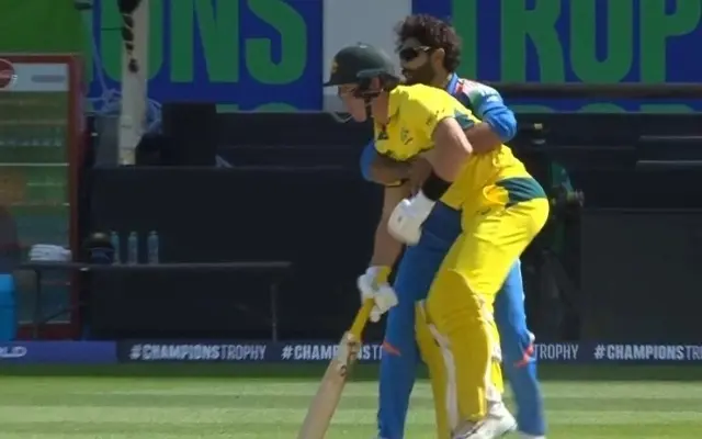 Champions Trophy 2025: Jadeja playfully holds back Labuschagne during game; Video goes viral