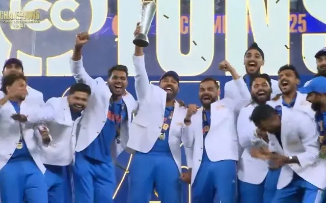 Indian team in white jacket