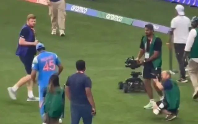 WATCH- Rohit Sharma's unique 'stump celebration' wins hearts after India's CT 2025 Final victory