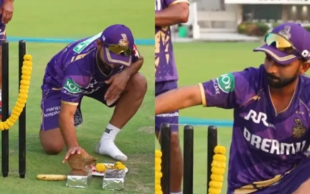 WATCH - KKR captain Ajinkya Rahane offers worship ahead of title-defending IPL 2025 season