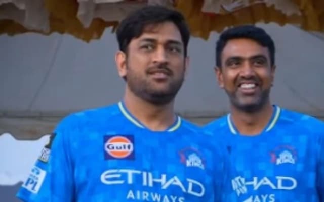 MS Dhoni and Ravi Ashwin.