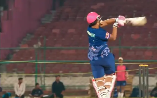 Watch: Vaibhav Suryavanshi displays power game during RR's practices session ahead of IPL 2025