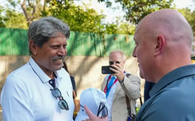 WATCH: New Zealand Prime Minister Christoper Luxon plays street cricket with India legend Kapil Dev