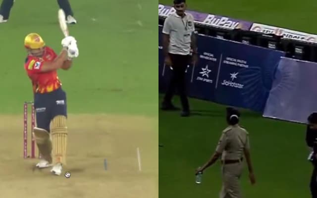 [WATCH] IPL 2025: Marcus Stoinis' flat six injures female security official in AGT vs PBKS clash