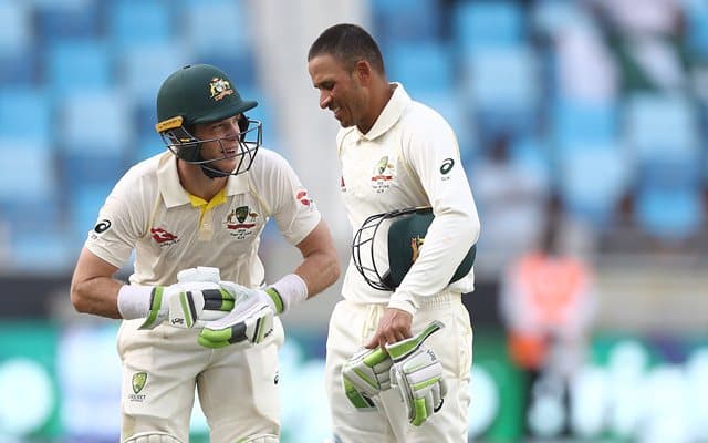 Usman Khawaja and Tim Paine