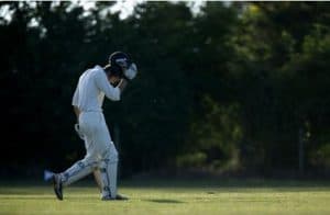 The batsman who got out is Bryn Darbyshire. (© Getty Images)