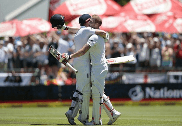 Ben Stokes and Jonny Bairstow made a record 399-run partnership vs South Africa. (Photo Source: Twitter)